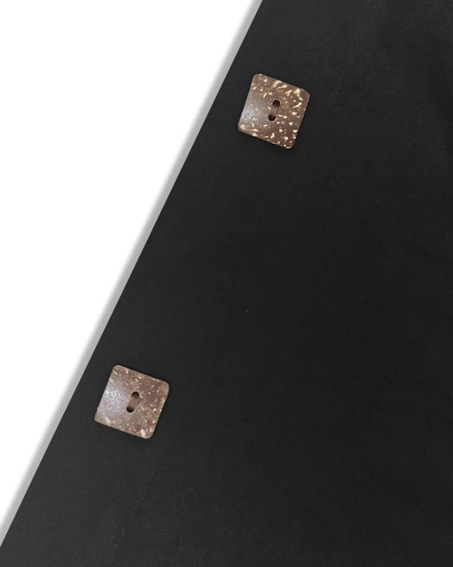 Lapel Collar Button - Front Longline Coat - Trendsi