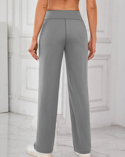 Lovelet High Waist Active Pants with Pockets - Trendsi
