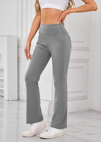 Lovelet High Waist Active Pants with Pockets - Trendsi