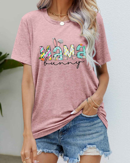 MAMA BUNNY Easter Graphic Tee - Trendsi