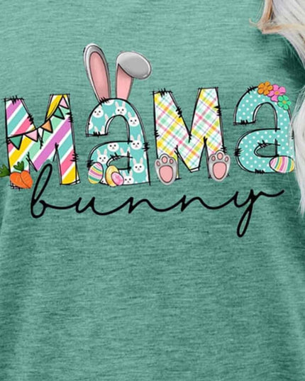 MAMA BUNNY Easter Graphic Tee - Trendsi