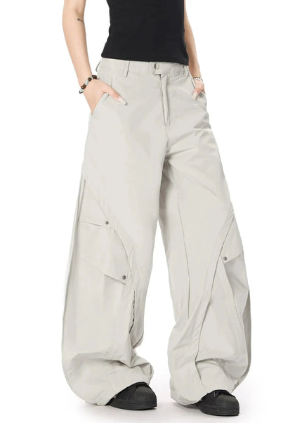 Men's Oversized Wide - Leg Cargo Pants - Trendsi