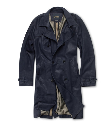 Midnight Suede Coat: Chic and Timeless - Men’s - OTD – ON THIS DAY