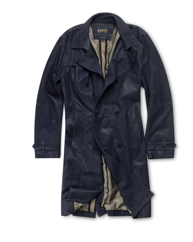 Midnight Suede Coat: Chic and Timeless - Men’s - OTD – ON THIS DAY