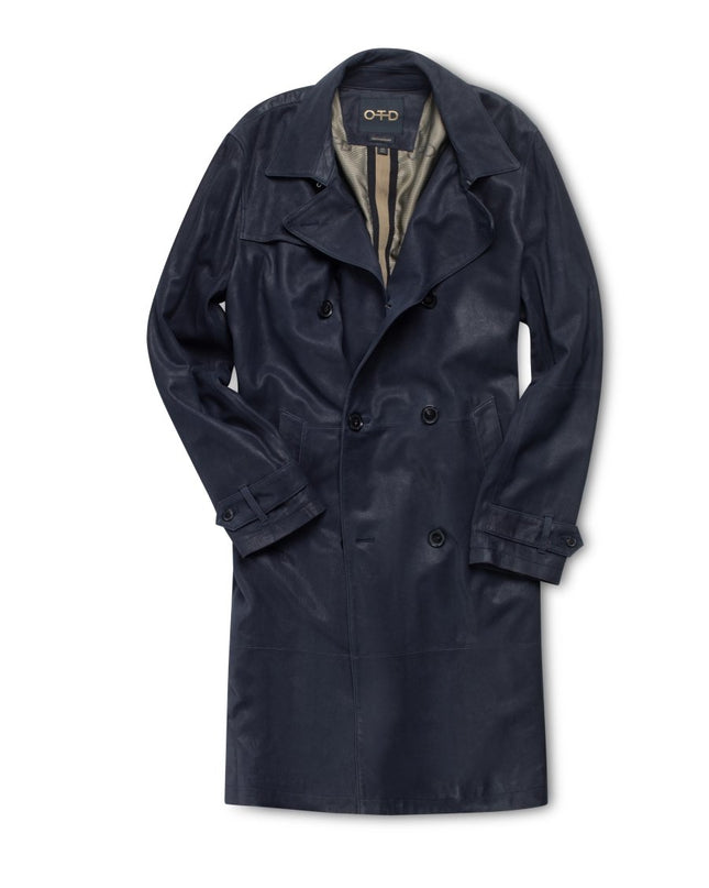 Midnight Suede Coat: Chic and Timeless - Men’s - OTD – ON THIS DAY