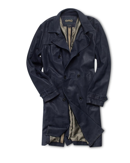 Midnight Suede Coat: Chic and Timeless - Men’s - OTD – ON THIS DAY