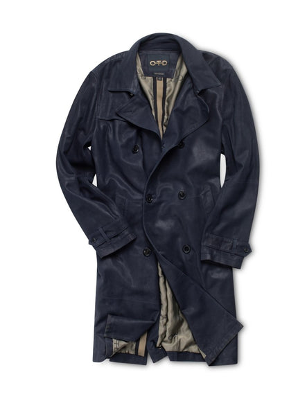 Midnight Suede Coat: Chic and Timeless - Men’s - OTD – ON THIS DAY