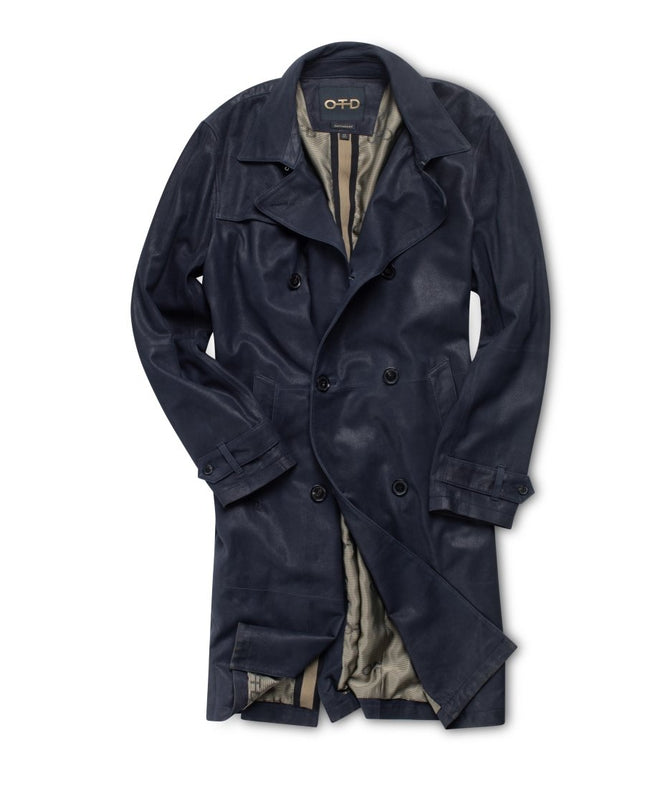 Midnight Suede Coat: Chic and Timeless - Men’s - OTD – ON THIS DAY