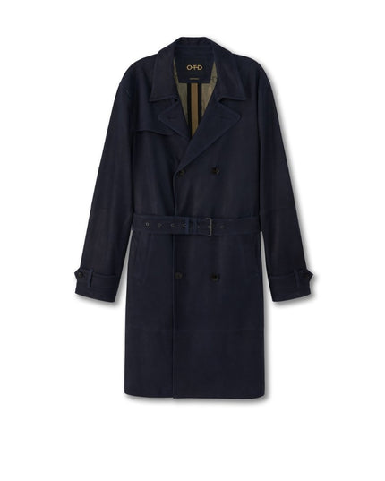 Midnight Suede Coat: Chic and Timeless - Men’s - OTD – ON THIS DAY