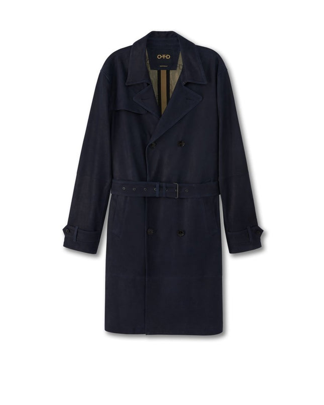 Midnight Suede Coat: Chic and Timeless - Men’s - OTD – ON THIS DAY