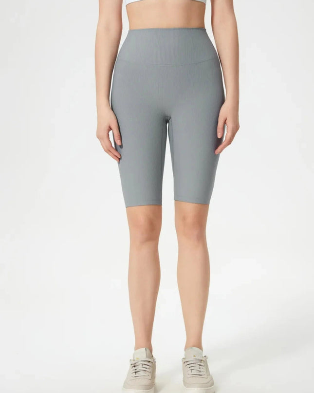 Millennia High Waist Active Shorts - Trendsi