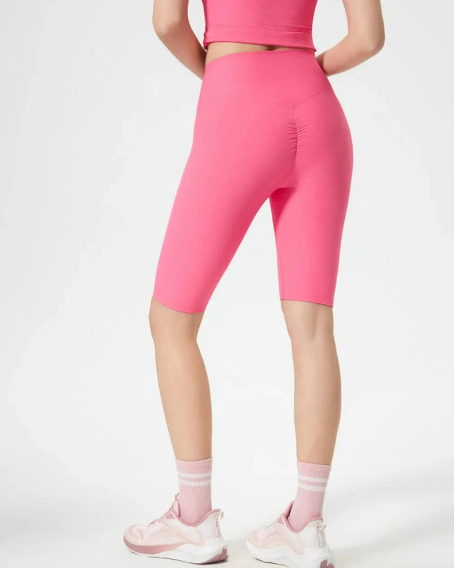 Millennia High Waist Active Shorts - Trendsi