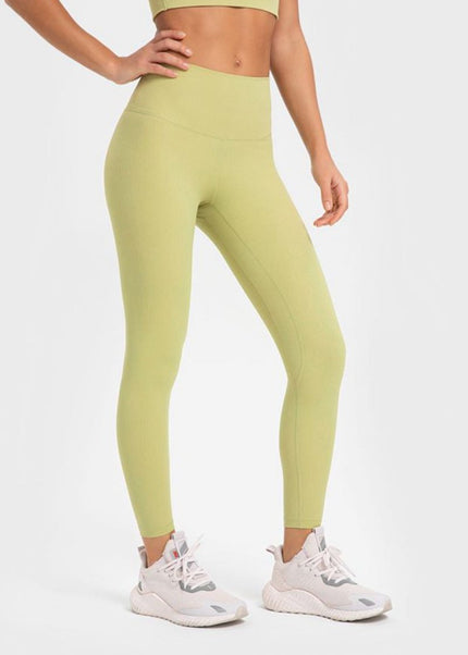 Millennia Highly Stretchy Wide Waistband Yoga Leggings - Trendsi