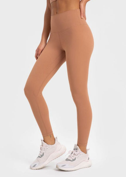 Millennia Highly Stretchy Wide Waistband Yoga Leggings - Trendsi