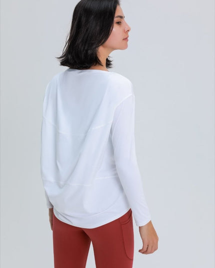 Millennia Loose Fit Active Top - Trendsi