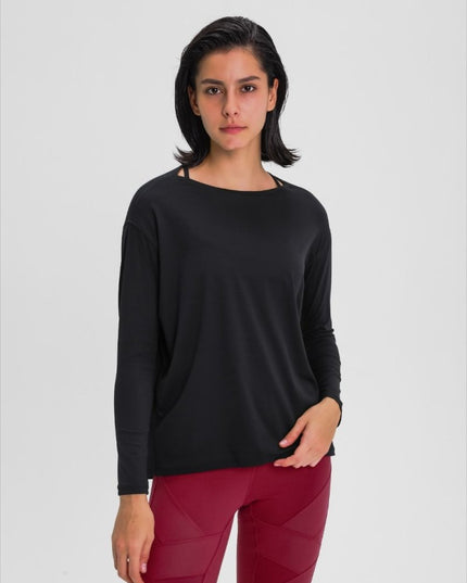 Millennia Loose Fit Active Top - Trendsi