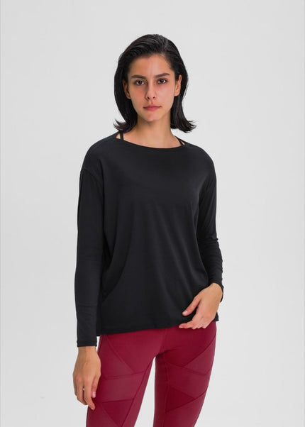 Millennia Loose Fit Active Top - Trendsi