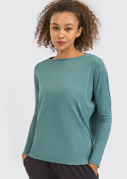 Millennia Loose Fit Active Top - Trendsi