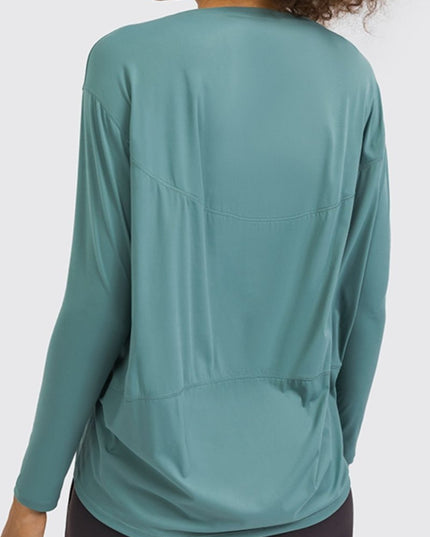 Millennia Loose Fit Active Top - Trendsi