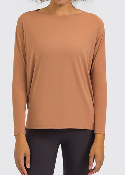 Millennia Loose Fit Active Top - Trendsi