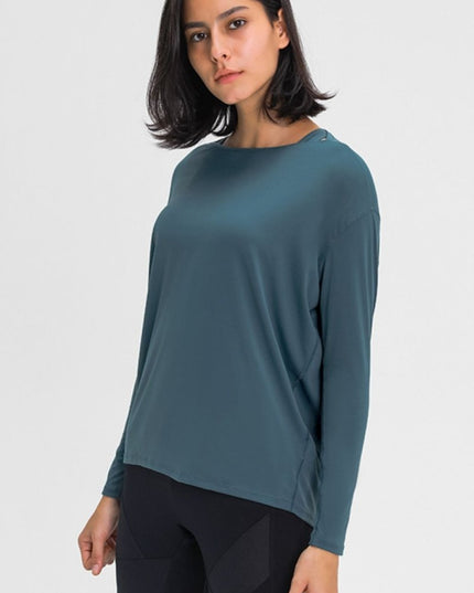 Millennia Loose Fit Active Top - Trendsi