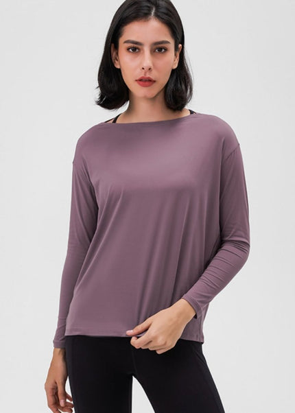 Millennia Loose Fit Active Top - Trendsi