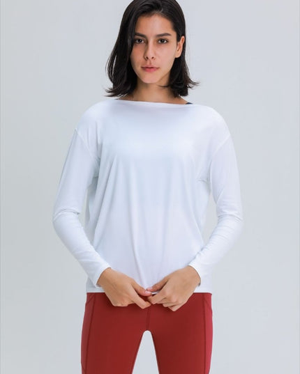 Millennia Loose Fit Active Top - Trendsi