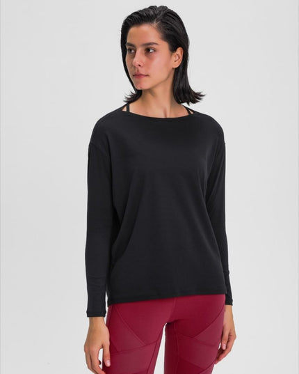 Millennia Loose Fit Active Top - Trendsi