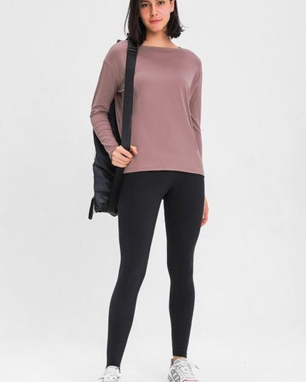 Millennia Loose Fit Active Top - Trendsi