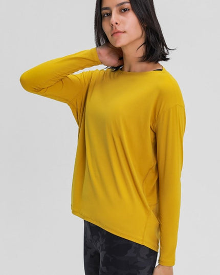 Millennia Loose Fit Active Top - Trendsi