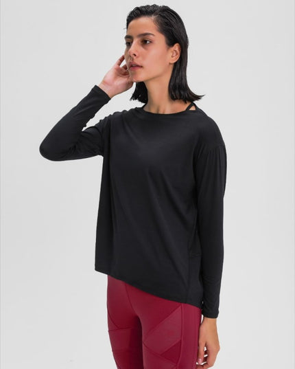 Millennia Loose Fit Active Top - Trendsi