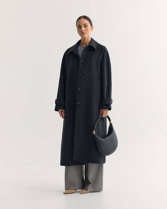 Mint Reversible Merino Wool Sheepskin Midi Coat - n/a - NOVEMBER28