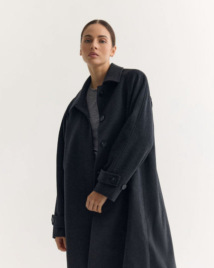 Mint Reversible Merino Wool Sheepskin Midi Coat - n/a - NOVEMBER28