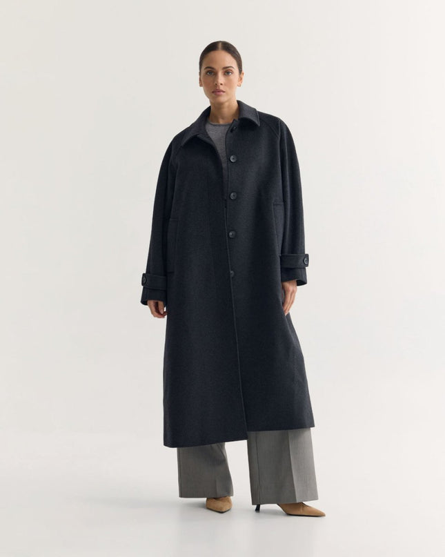 Mint Reversible Merino Wool Sheepskin Midi Coat - n/a - NOVEMBER28