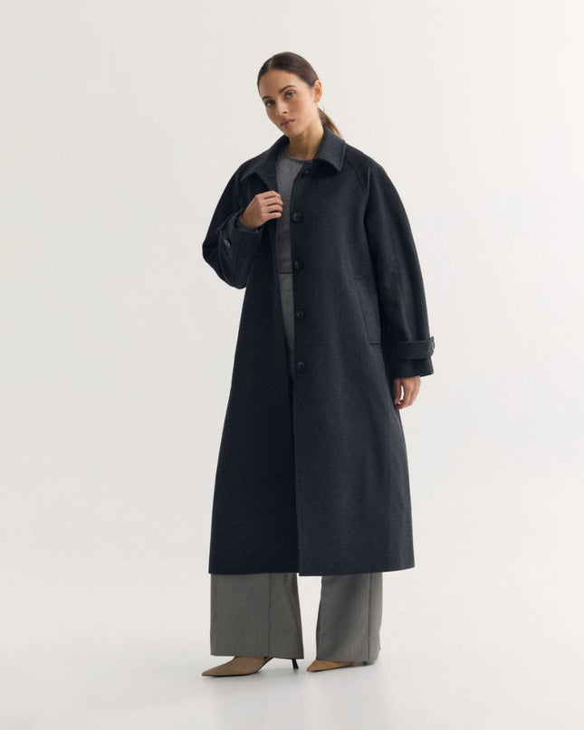 Mint Reversible Merino Wool Sheepskin Midi Coat - n/a - NOVEMBER28