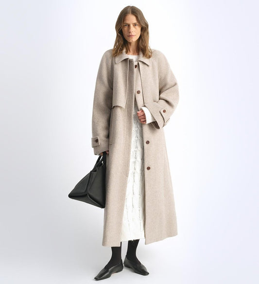 Moonlit Veil Wool Coat