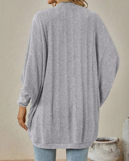 Open Front Cocoon Cardigan - Trendsi
