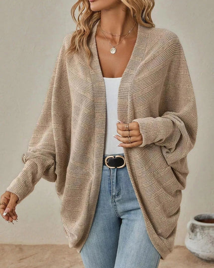 Open Front Cocoon Cardigan - Trendsi