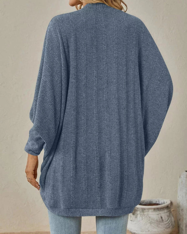 Open Front Cocoon Cardigan - Trendsi