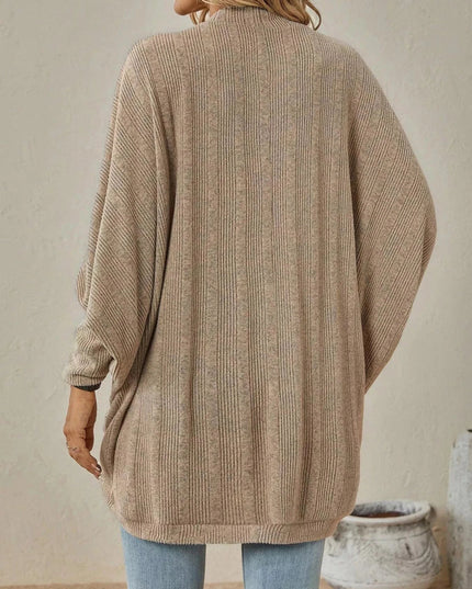 Open Front Cocoon Cardigan - Trendsi