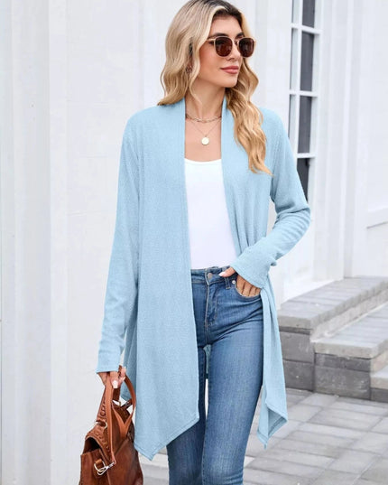 Open Front Long Cardigan - Trendsi