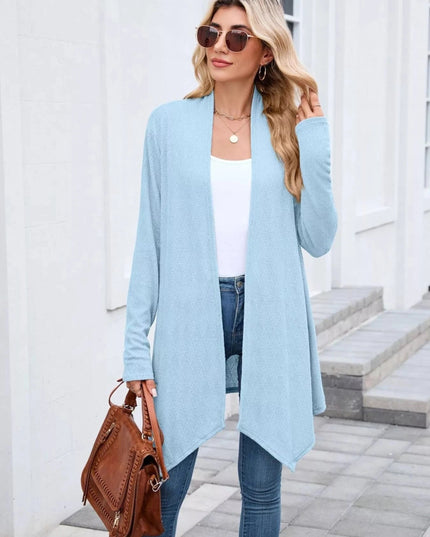 Open Front Long Cardigan - Trendsi