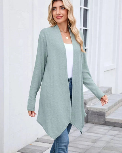 Open Front Long Cardigan - Trendsi
