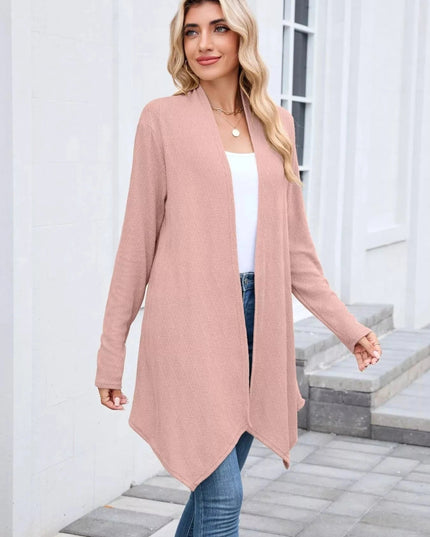 Open Front Long Cardigan - Trendsi