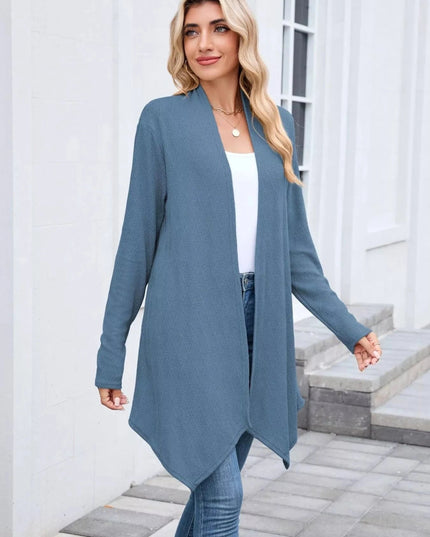 Open Front Long Cardigan - Trendsi
