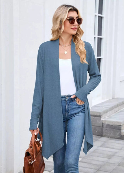 Open Front Long Cardigan - Trendsi