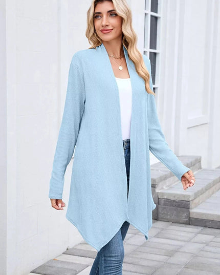 Open Front Long Cardigan - Trendsi