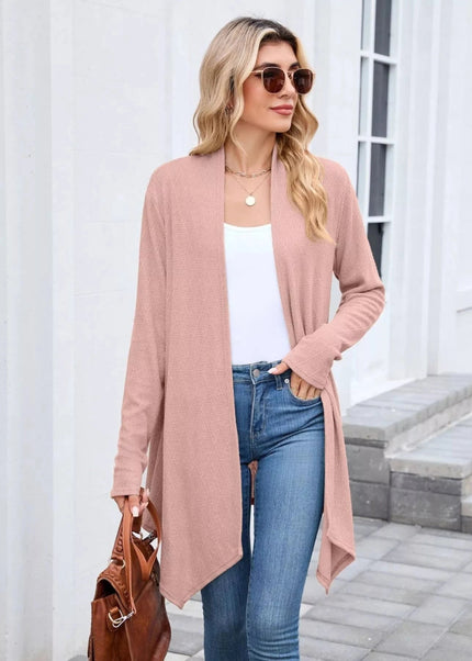 Open Front Long Cardigan - Trendsi