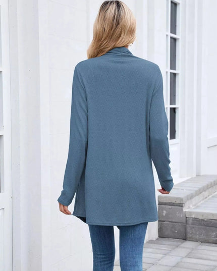 Open Front Long Cardigan - Trendsi