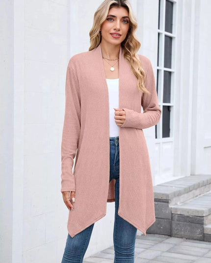 Open Front Long Cardigan - Trendsi